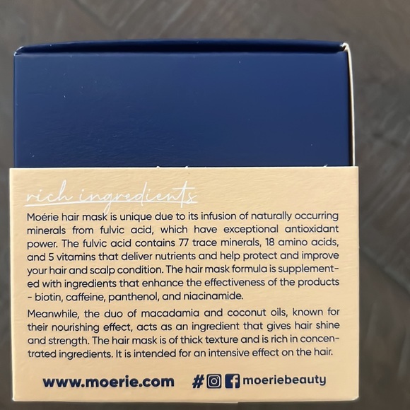 Moerie Ultimate Hair Growth & Repair Mask NIB! Supplement to Thicker Fuller Hair - Picture 4 of 8